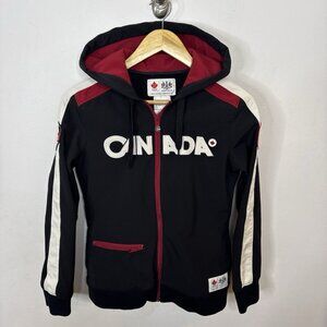 Canada Olympic Jacket Hudson’s Bay Women’s S Full Zip Black 2010 Podium